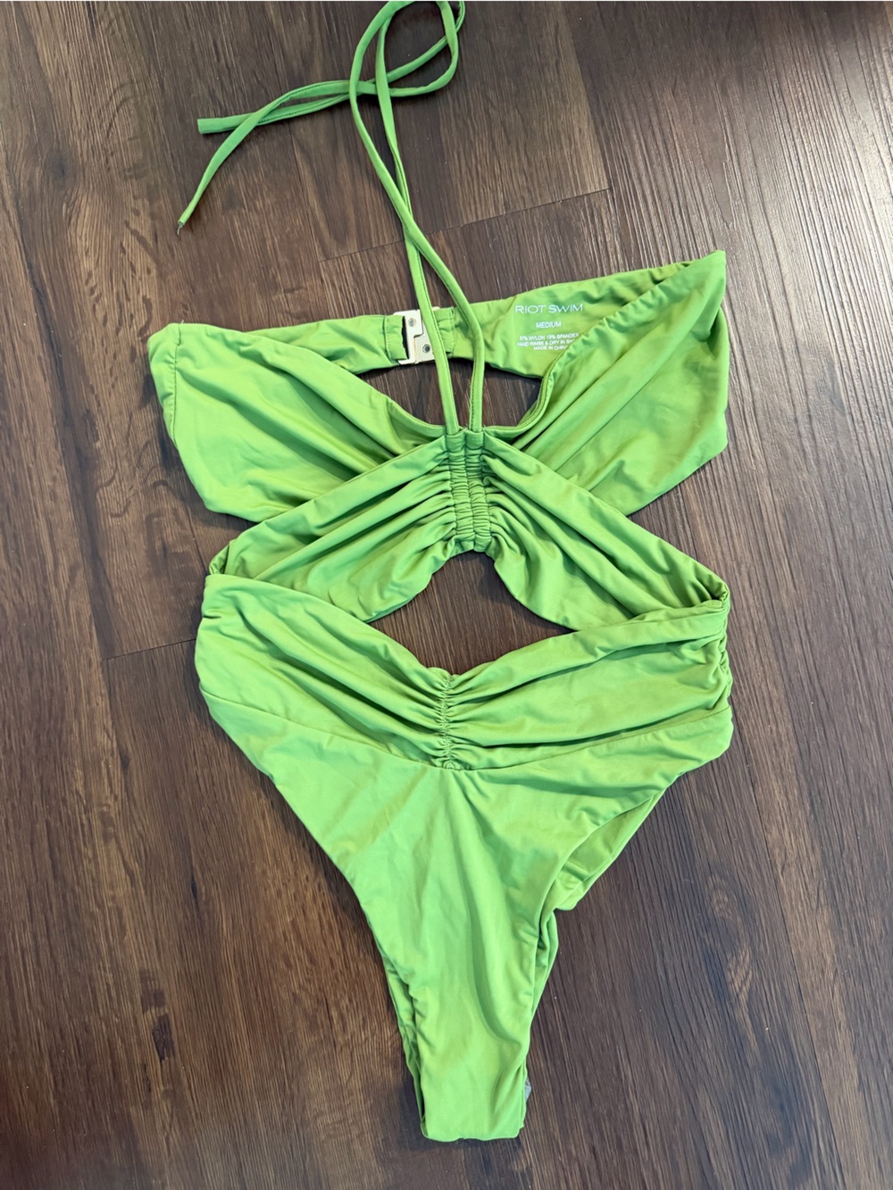 Riot Swim Phoenix One Piece Lime Green